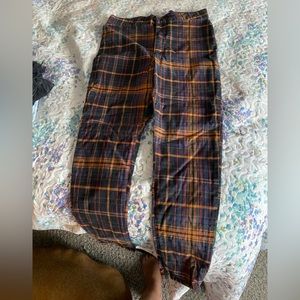 we the free free people plaid pants size 30